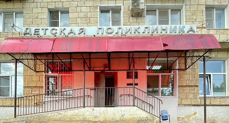 Детская поликлиника в Котово. Стоп-кадр из видео https://t.me/kotovokontrolvoda/41940 Детская поликлиника в Котово. Стоп-кадр из видео https://t.me/kotovokontrolvoda/41940