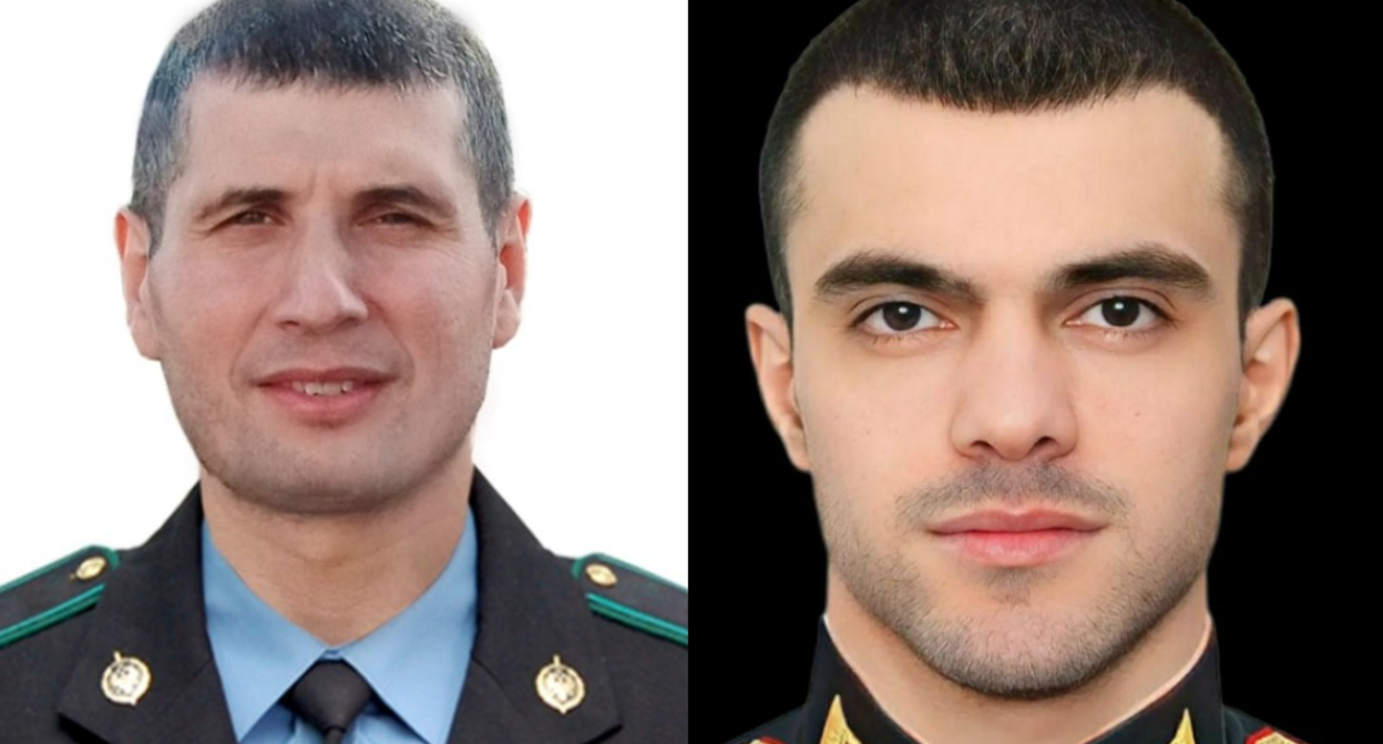 Рафидин Агамирзоев и Омар Ильясов. Фото из Telegram-канала администрации Докузпаринского района, https://t.me/dokuz_para/9010, https://t.me/dokuz_para/9015.
Рафидин Агамирзоев и Омар Ильясов. Фото из Telegram-канала администрации Докузпаринского района, https://t.me/dokuz_para/9010, https://t.me/dokuz_para/9015.