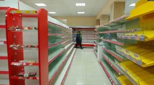 Пустые полки в магазине. Нагорный Карабах. Фото: https://russia-armenia.info/node/93003