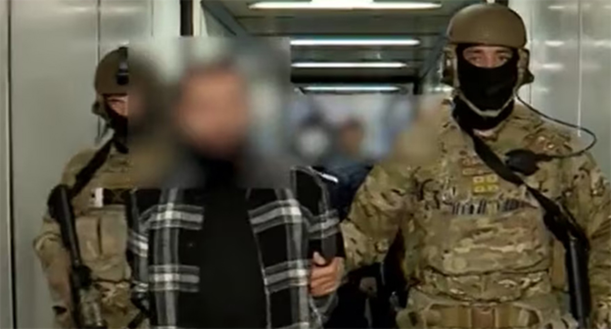 Задержание Цискара Тохосашвили. Скриншот видео Службы государственной безопасности Грузии