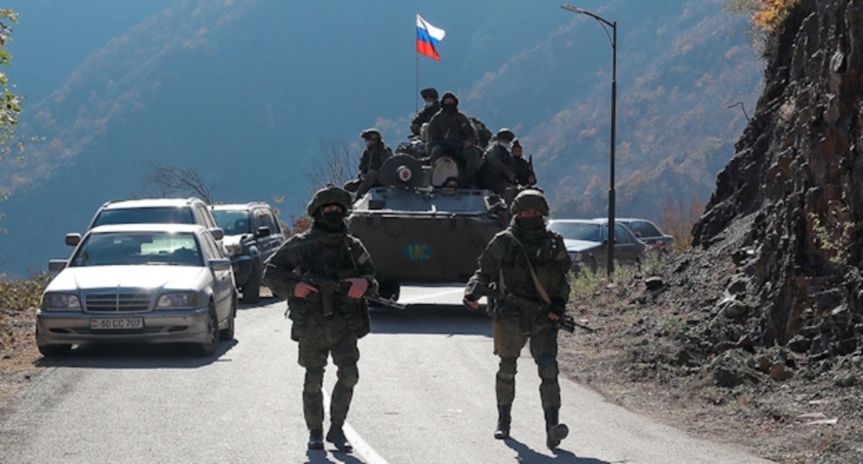 Миротворцы в Нагорном Карабахе, фото: пресс-служба Минобороны РФ. Миротворцы в Нагорном Карабахе, фото: пресс-служба Минобороны РФ.