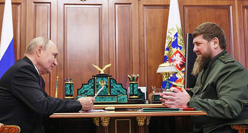 Владимир Путин (слева) и Рамзан Кадыров. 28 сентября 2023 г. Фото: http://kremlin.ru