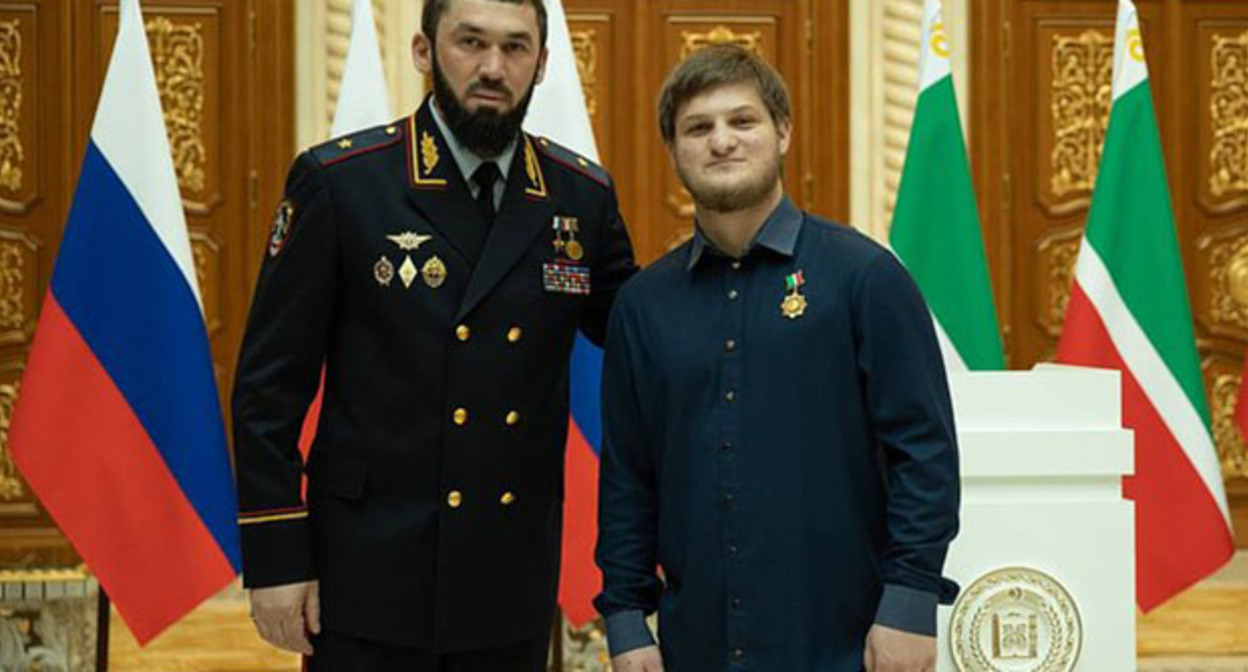 Магомед Даудов (слева) и Ахмат Кадыров. Фото: Telegram-канал ЛОРД Магомед Даудов (слева) и Ахмат Кадыров. Фото: Telegram-канал ЛОРД