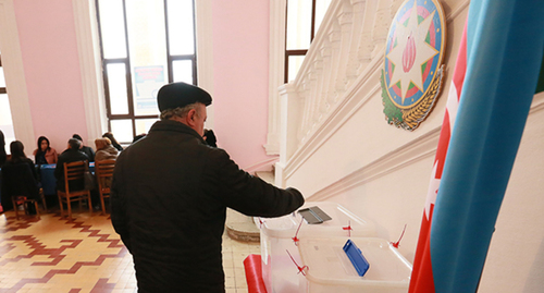 Избирательный участок на выборах в Азербайджане. Фото Азиза Каримова для "Кавказского узла".