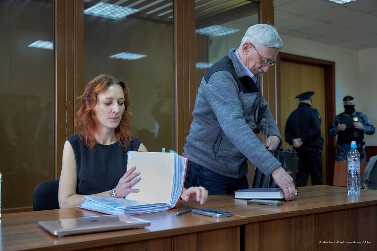 Катерина Тертухина и Олег Орлов. Фото: Андрей Рушайло-Арно. https://memorialcenter.org  включен в реестр иностранных агентов
