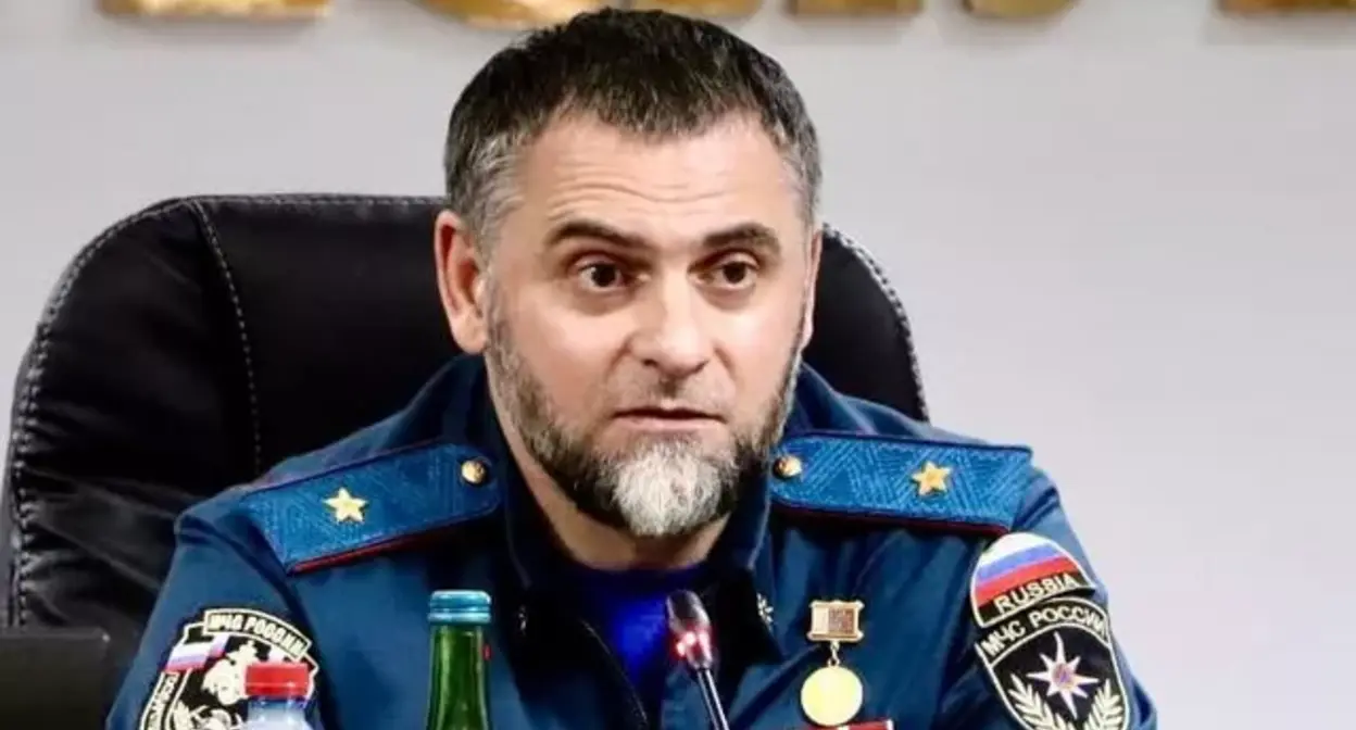 Алихан Цакаев. Фото МЧС  Чеченской Республики/Telegram