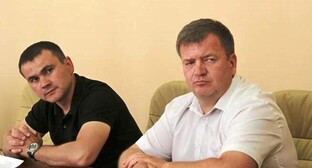 Гарри Мулдаров и Давид Санакоев (слева направо). Фото: Северо-Осетинский информационный сайт "Основа".