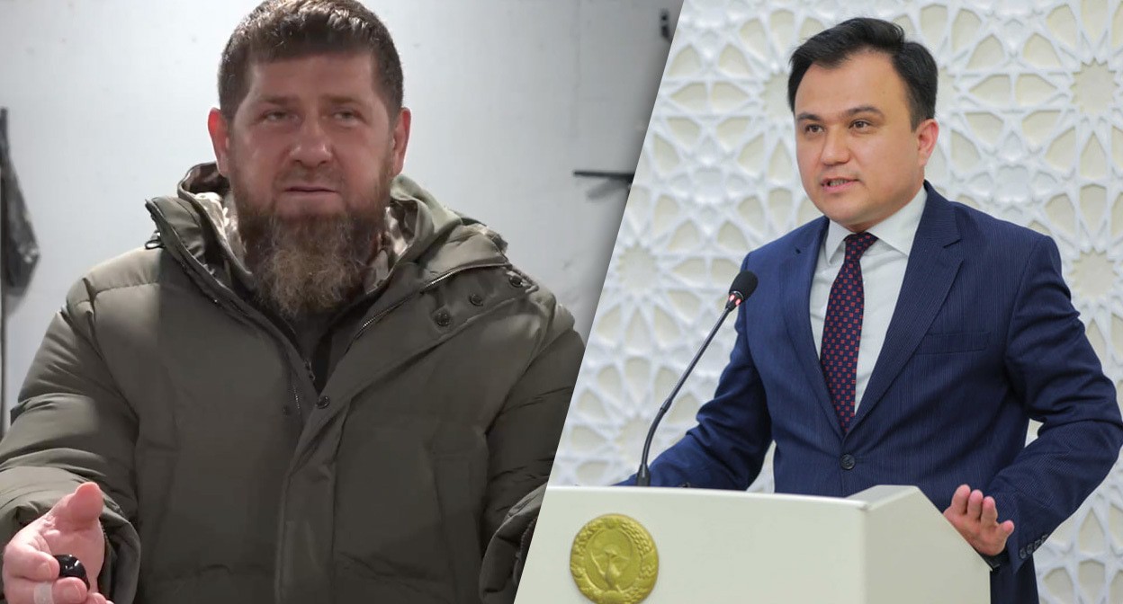 Рамзан Кадыров и Одилжон Тожиев. Фото: Кадр из видео: https://t.me/RKadyrov_95
Фото: Законодательная палата