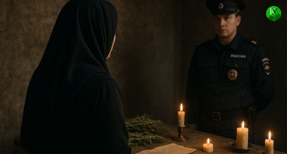 Оккультные услуги и полицейский. Иллюстрация создана «Кавказским узлом» с помощью ИИ в программе Copilot Оккультные услуги и полицейский. Иллюстрация создана «Кавказским узлом» с помощью ИИ в программе Copilot