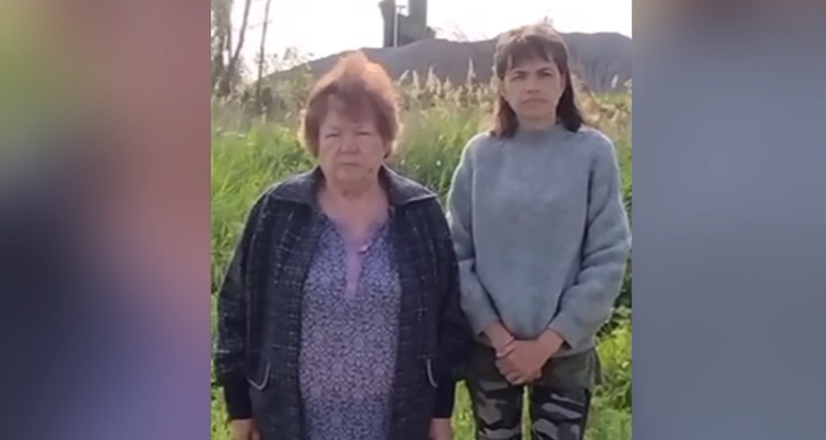 Кадр видеообращения жителей посёлка Новониколаевского https://v102.ru/news/144514.html