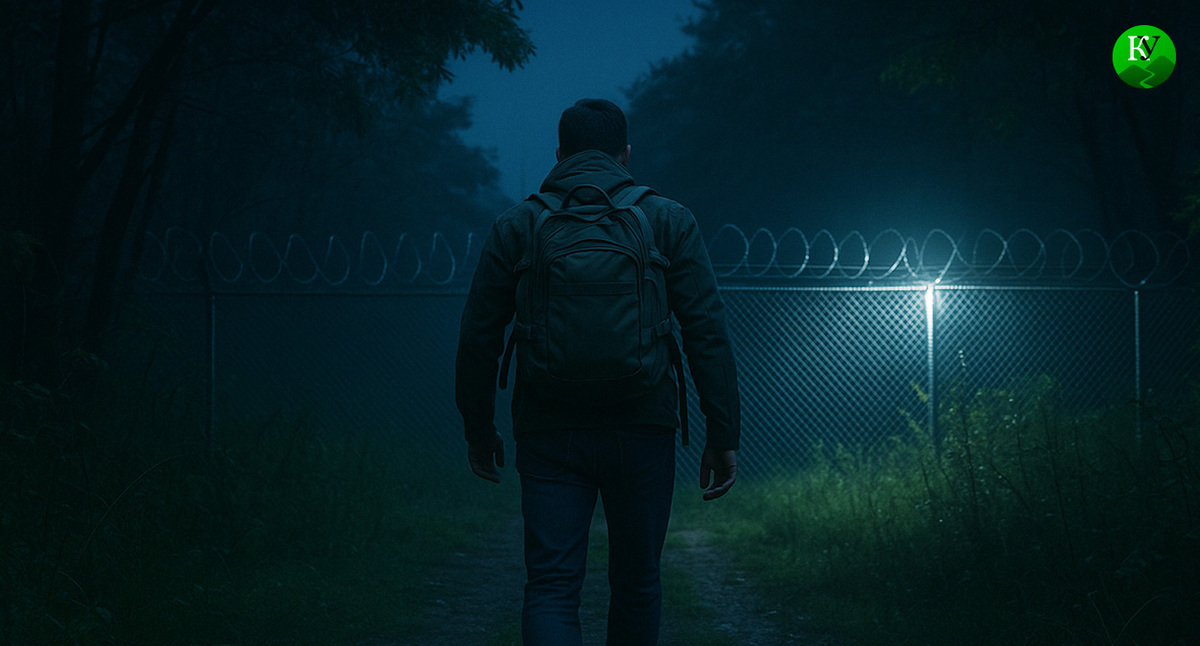 Мужчина у границы. Иллюстрация создана "Кавказским узлом" с помощью ИИ в программе Copilot Мужчина у границы. Иллюстрация создана "Кавказским узлом" с помощью ИИ в программе Copilot