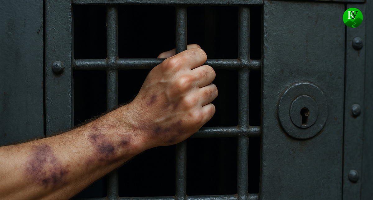 Рука заключенного. Иллюстрация создана "Кавказским узлом" с помощью ИИ в программе Copilot Рука заключенного. Иллюстрация создана "Кавказским узлом" с помощью ИИ в программе Copilot