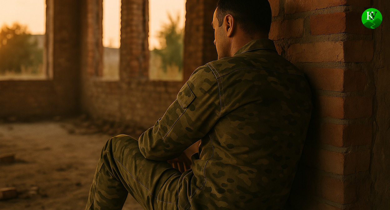 Военный на СВО. Иллюстрация создана "Кавказским узлом" с помощью ИИ в программе Copilot