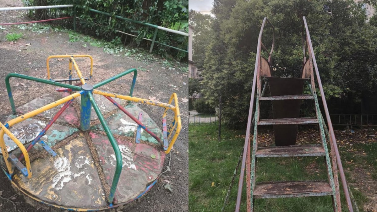 Детская площадка по улице Новоселов. Фото корреспондента "Кавказского узла".