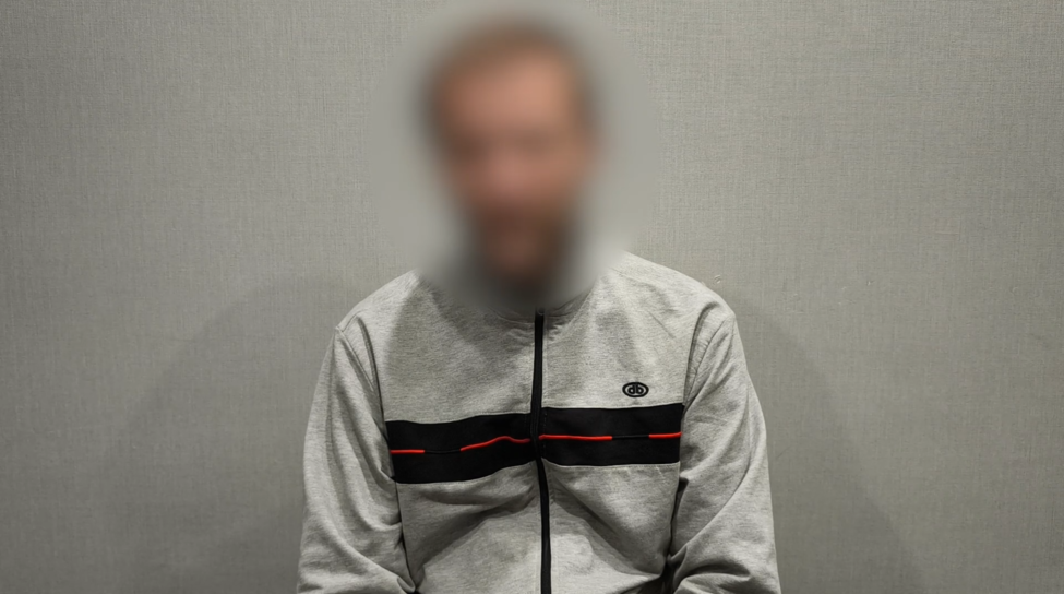 Задержанный житель Кубани. Фото: ЦОС ФСБ России