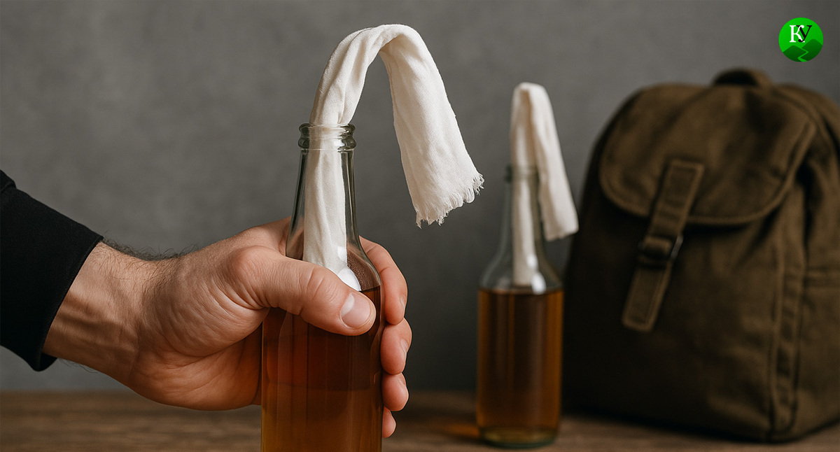 Подготовка к поджогу. Иллюстрация создана "Кавказским узлом" с помощью ИИ в программе Copilot