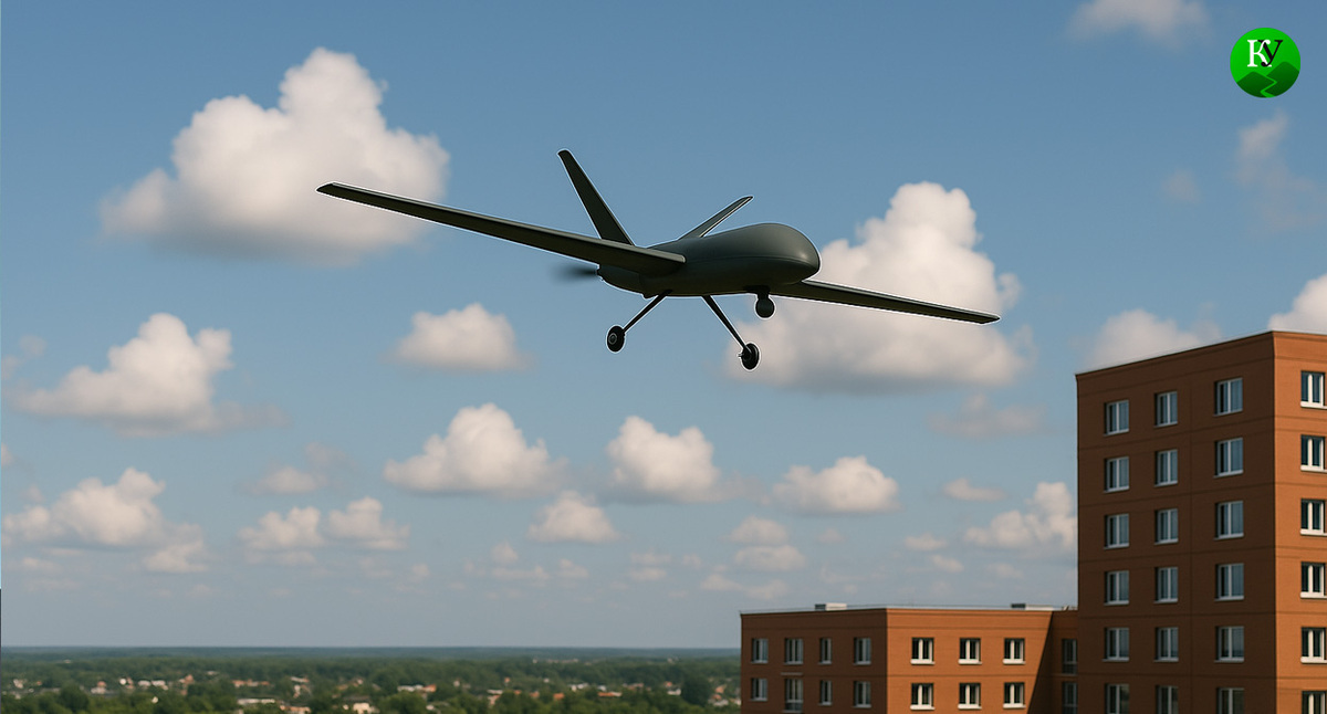 БПЛА в небе. Иллюстрация создана "Кавказским узлом" с помощью ИИ в программе Copilot