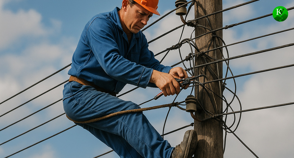 Электрик. Иллюстрация создана "Кавказским узлом" с помощью ИИ в программе Copilot Электрик. Иллюстрация создана "Кавказским узлом" с помощью ИИ в программе Copilot