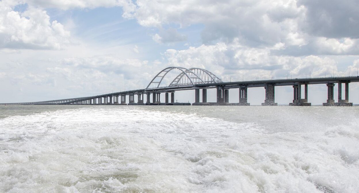 Крымский мост. Фото из телеграм-канала Сергея Аксенова