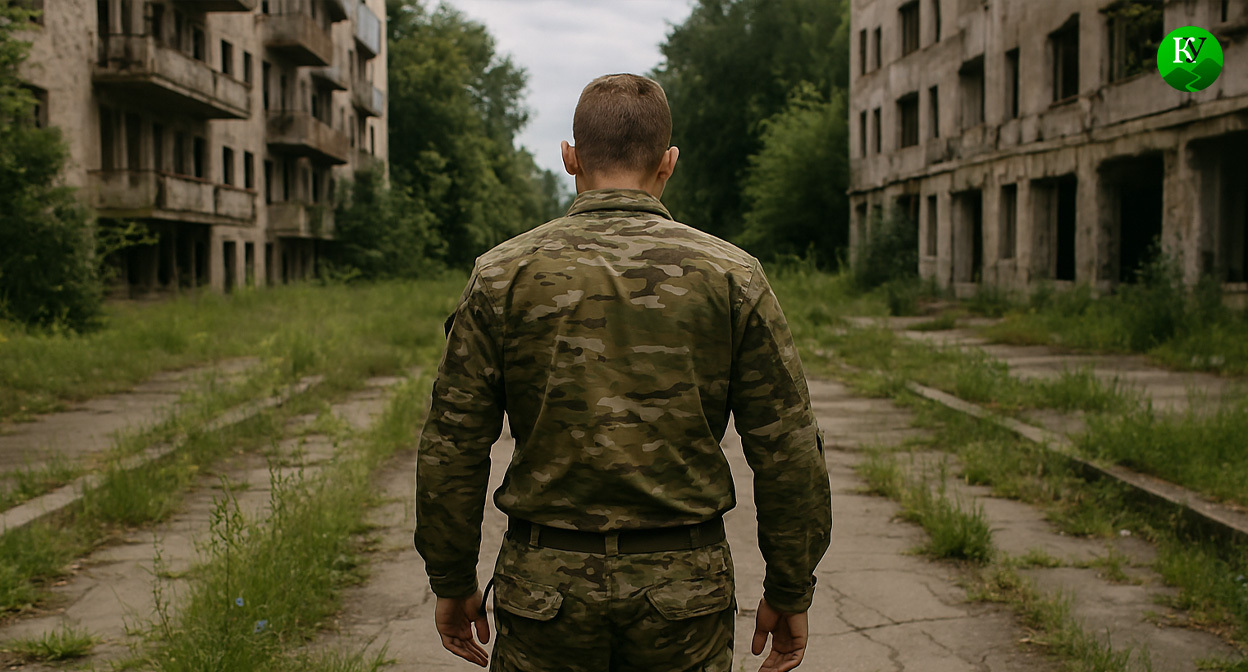 Военный на СВО. Иллюстрация создана "Кавказским узлом" с помощью ИИ в программе Copilot