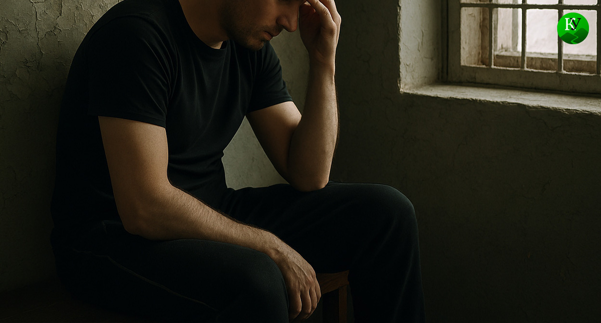 Задержанный в СИЗО. Иллюстрация создана «Кавказским узлом» с помощью ИИ в программе Copilot Задержанный в СИЗО. Иллюстрация создана «Кавказским узлом» с помощью ИИ в программе Copilot