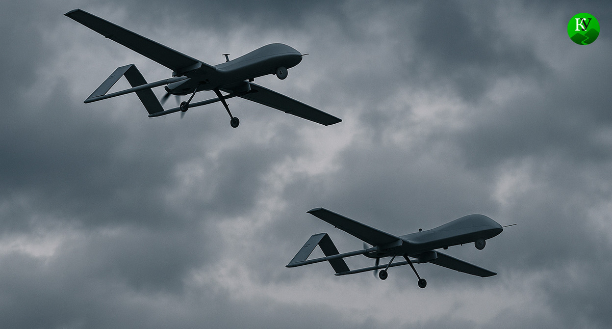 БПЛА в небе. Иллюстрация создана "Кавказским узлом" с помощью ИИ в программе Copilot БПЛА в небе. Иллюстрация создана "Кавказским узлом" с помощью ИИ в программе Copilot