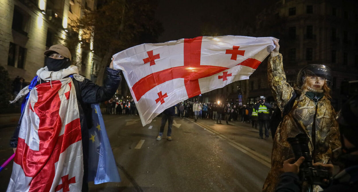Протестная акция в Тбилиси. 6 декабря 2025 г. Фото Азиза Каримова для "Кавказского узла"