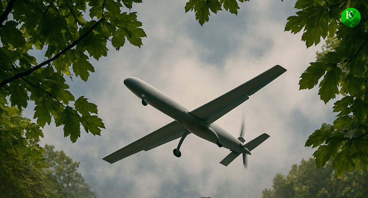 БПЛА в небе. Иллюстрация создана "Кавказским узлом" с помощью ИИ в программе Copilot