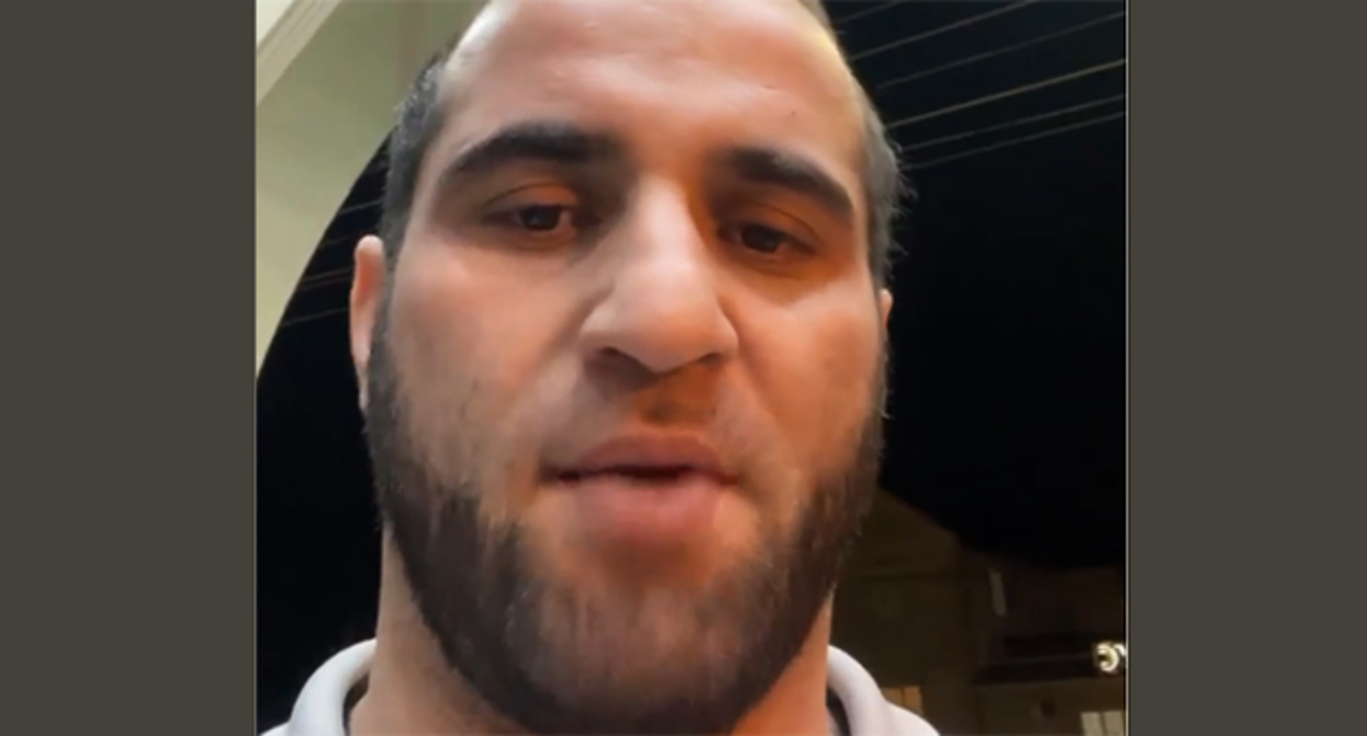 Отец ребенка, боец поп-ММА Рамазан Залкепов. Cкриншот видео https://www.instagram.com/p/CciAq--q7AU/ принадлежит компании Meta деятельность которой запрещена в России

