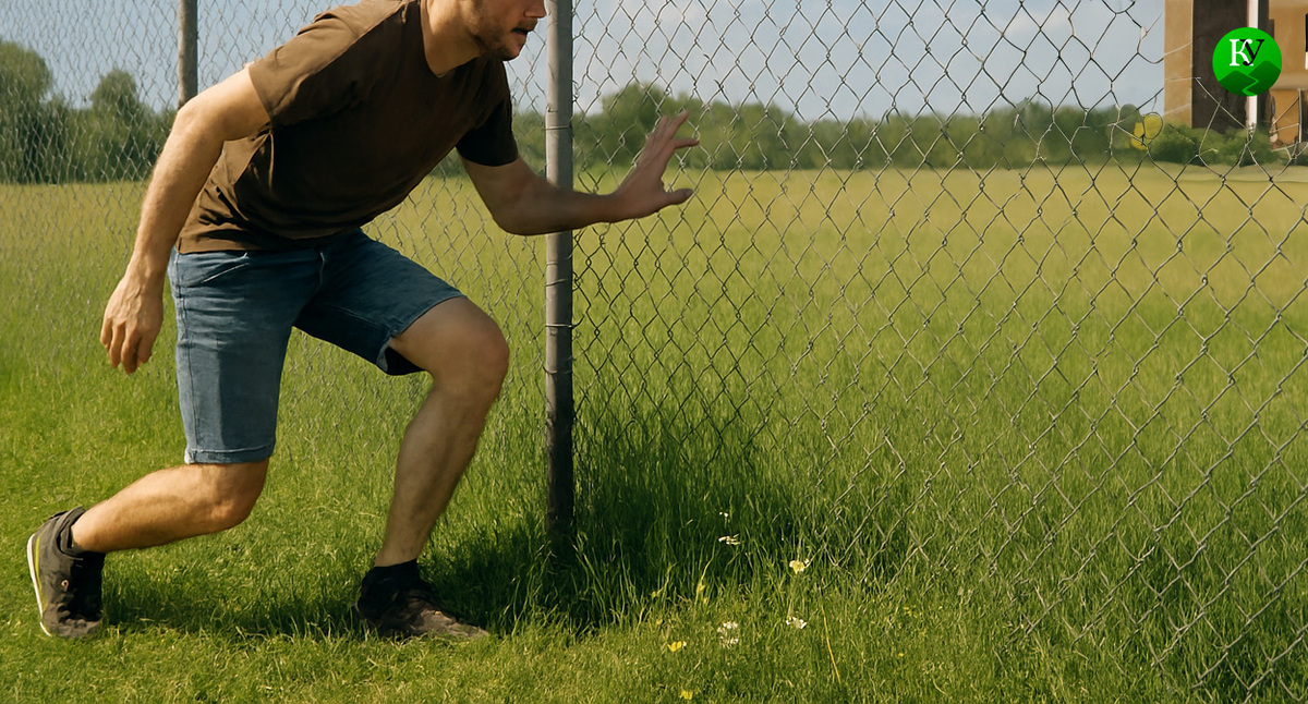 Мужчина на границе. Иллюстрация создана "Кавказским узлом" с помощью ИИ в программе Copilot