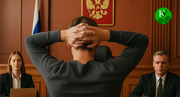 Осужденный в зале суда. Иллюстрация "Кавказского узла", созданная при помощи ИИ в программе Copilot Осужденный в зале суда. Иллюстрация "Кавказского узла", созданная при помощи ИИ в программе Copilot