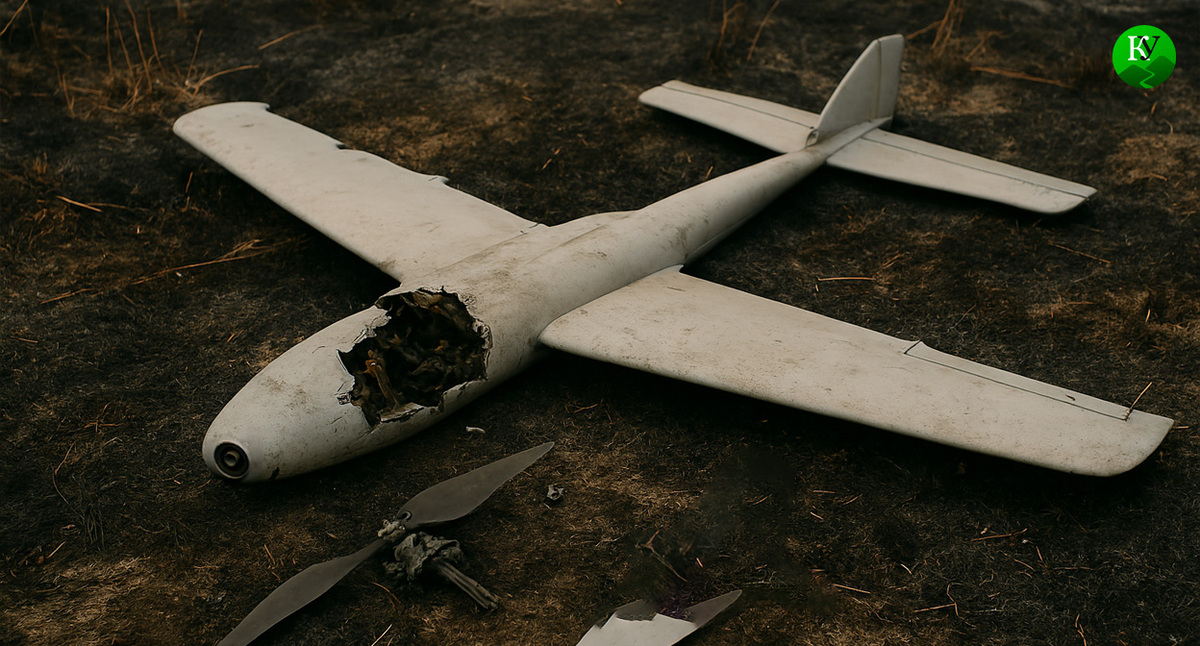 Сбитый БПЛА. Иллюстрация создана "Кавказским узлом" с помощью ИИ в программе Copilot Сбитый БПЛА. Иллюстрация создана "Кавказским узлом" с помощью ИИ в программе Copilot
