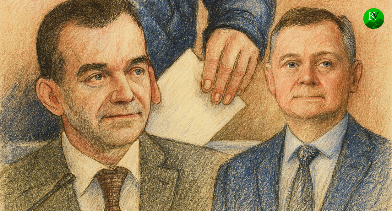 Кондратьев и Слюсарь. Иллюстрация создана "Кавказским узлом" с помощью ИИ в программе Copilot