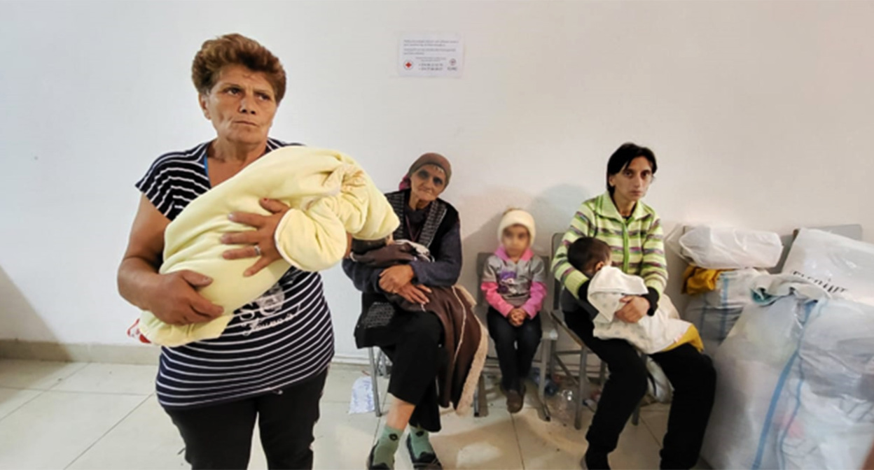 Карабахские беженцы. Фото Алвард Григорян для "Кавказского узла"