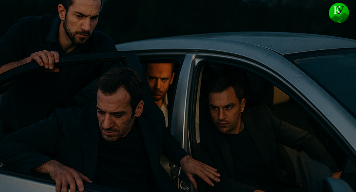 Похищение мужчины. Изображение создано "Кавказским узлом" при помощи ИИ в программе Copilot/