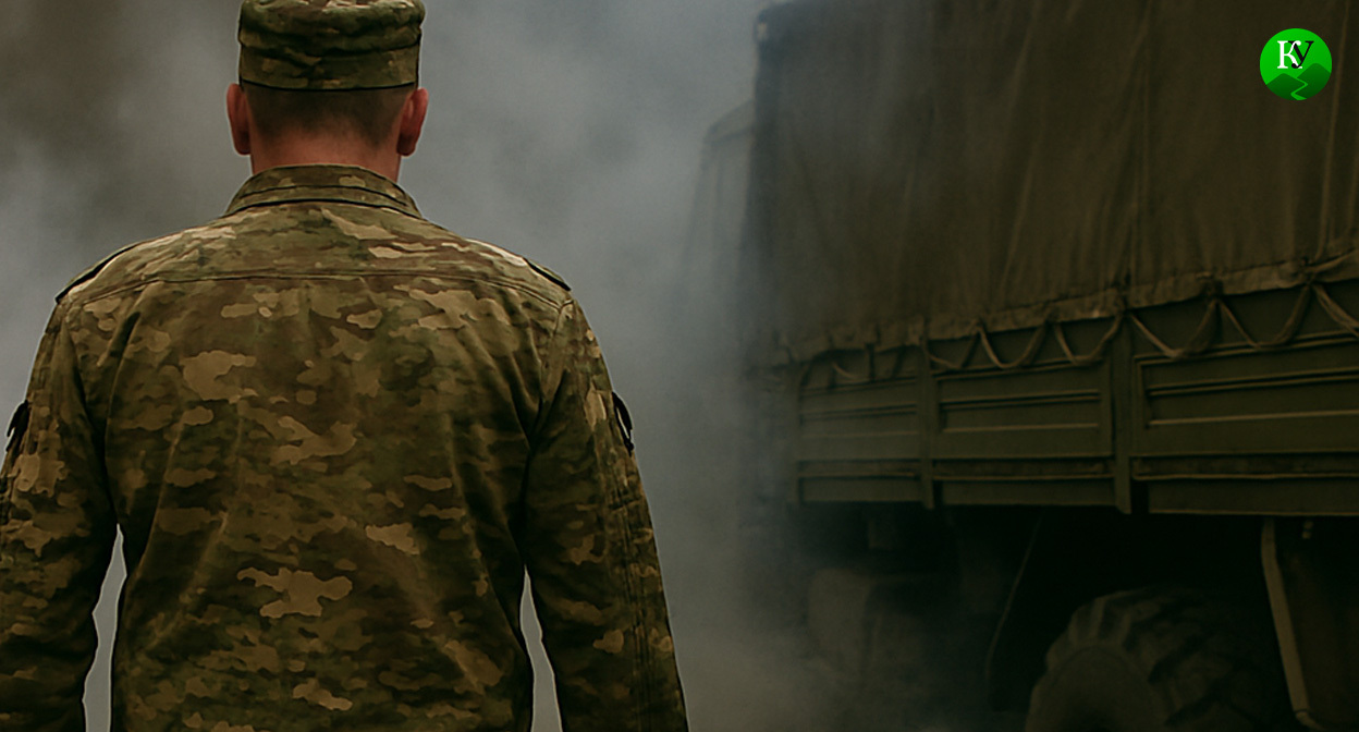 Военный на СВО. Иллюстрация создана "Кавказским узлом" с помощью ИИ в программе Copilot