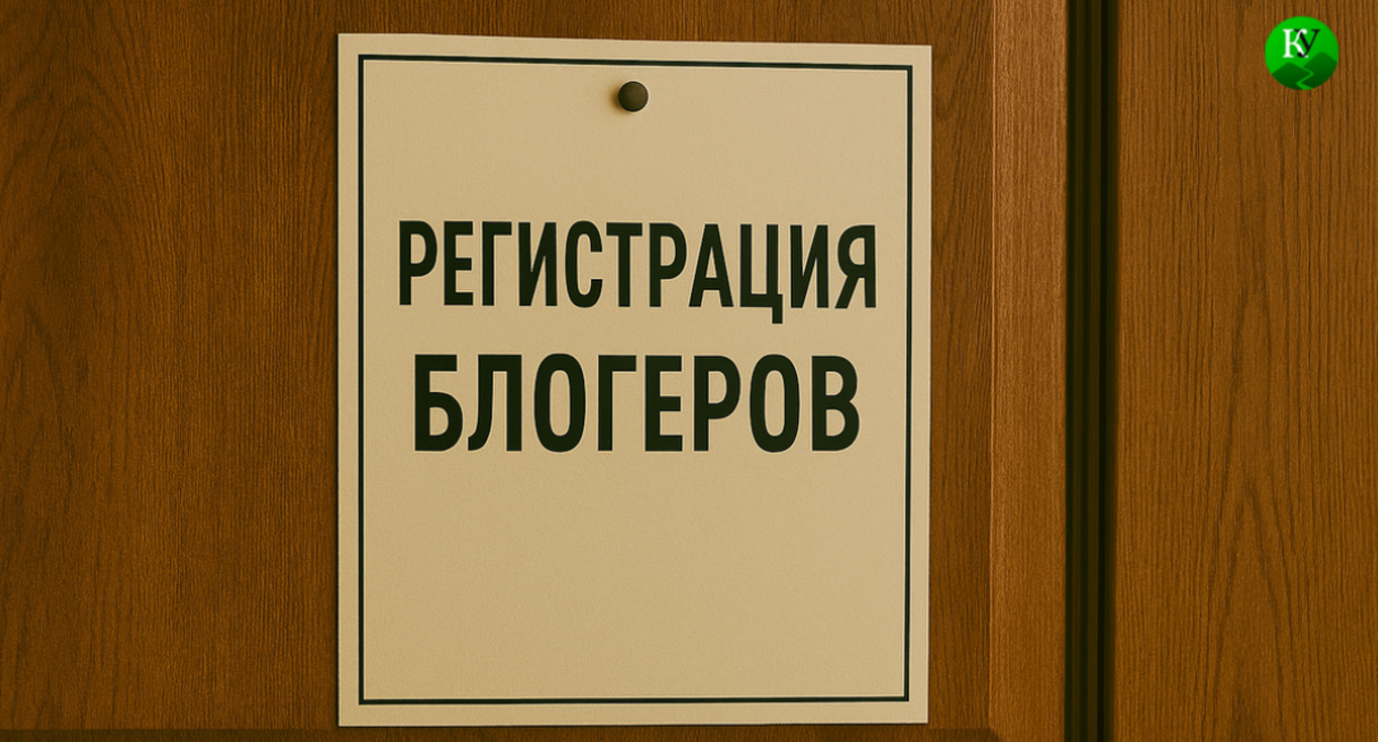 Регистрация блогеров. Изображение создано "Кавказским узлом" при помощи ИИ в программе Copilot.