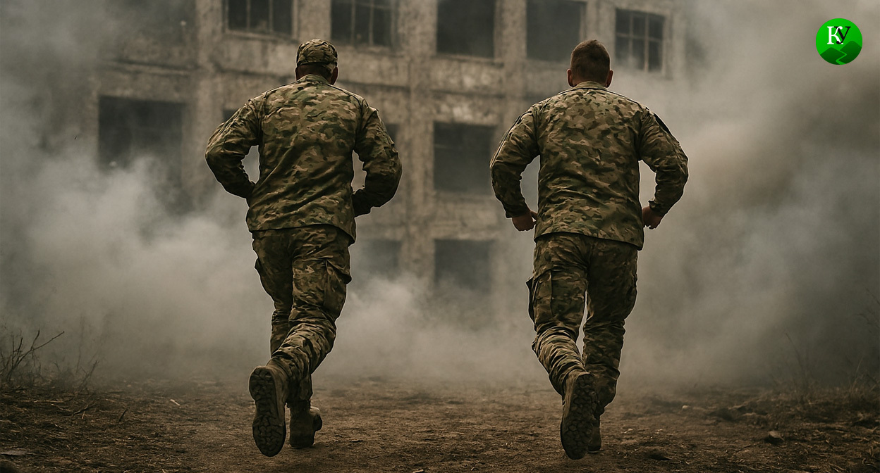 Военные на СВО. Иллюстрация создана "Кавказским узлом" с помощью ИИ в программе Copilot