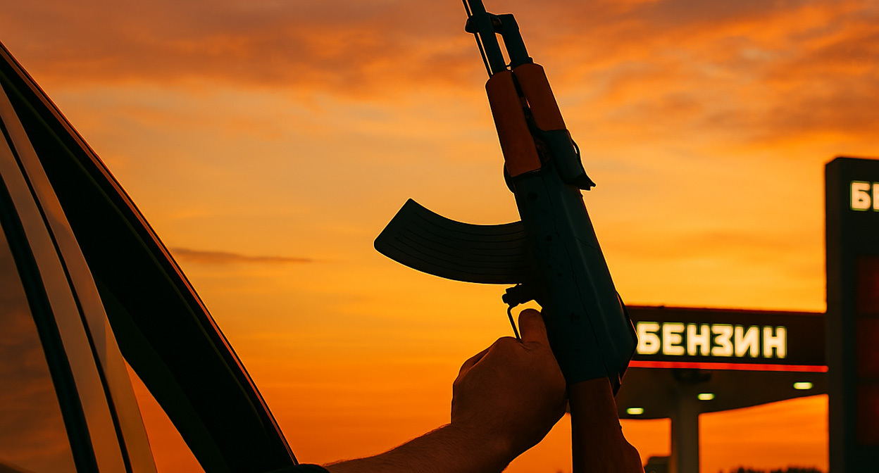 Автомат. Иллюстрация создана «Кавказским узлом» с помощью ИИ в программе Copilot