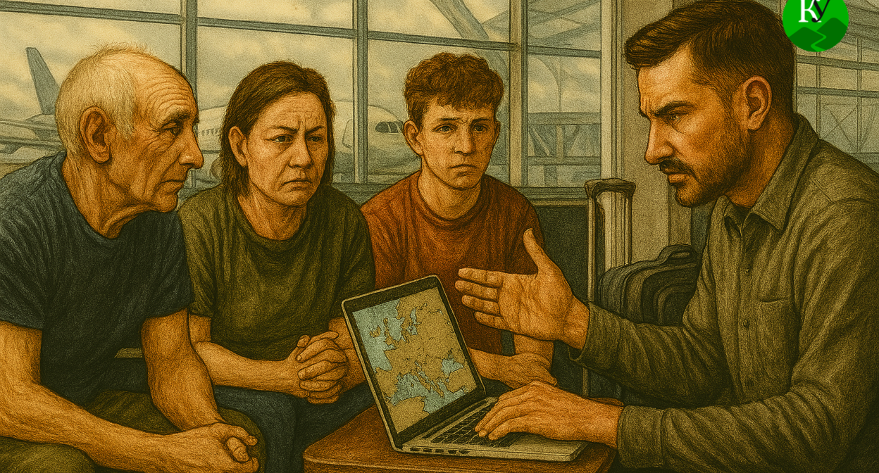 Вербовщик. Иллюстрация создана "Кавказским узлом" с помощью ИИ в программе Copilot