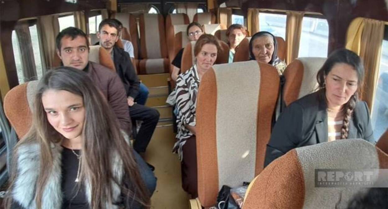 Возвращение семей в Ходжалинский район. Октябрь 2025 г. Скриншот видео https://video.azertag.az/ru/video/276395