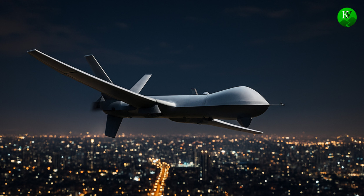 БПЛА. Иллюстрация создана «Кавказским узлом» с помощью ИИ в программе Copilot