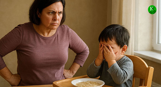 Женщина с ребенком. 
Иллюстрация "Кавказского узла" созданная при помощи ИИ в программе Copilot