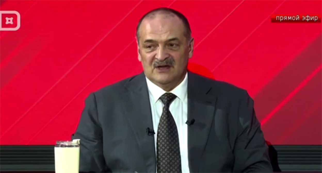 Сергей Меликов во время прямой линии. 28 ноября 2025 г. Скриншот видео https://t.me/agiprd/30188