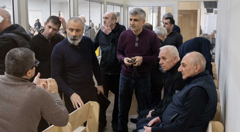 Бывшие лидеры Нагорного Карабаха в зале суда. Фото: Азертадж