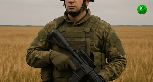 Военный. Иллюстрация "Кавказского узла" созданная ИИ при помощи программы Copilot