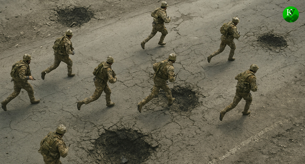 Военные на СВО. Иллюстрация создана «Кавказским узлом» с помощью ИИ в программе Copilot