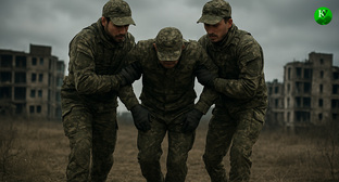 Военные на СВО. Иллюстрация создана «Кавказским узлом» с помощью ИИ в программе Copilot