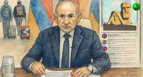 Пашинян и комментарии в соцсети. Иллюстрация создана «Кавказским узлом» с помощью ИИ в программе Copilot Пашинян и комментарии в соцсети. Иллюстрация создана «Кавказским узлом» с помощью ИИ в программе Copilot