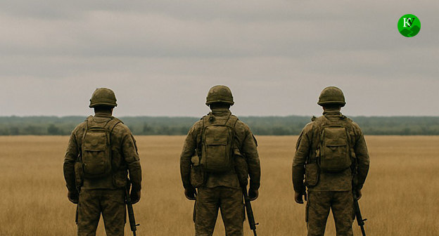 Военнослужащие. Иллюстрация "Кавказского узла" созданная ИИ при помощи программы Copilot